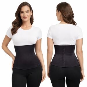 MIRACLESUIT Waist Cincher Womens Large Black Shapewear Slimming Minimalist